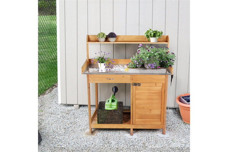 Potting table wayfair sales